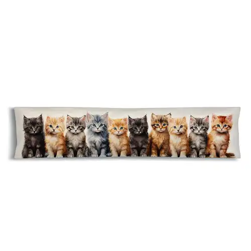 Cat Lovers Printed Fleece Draught Excluder