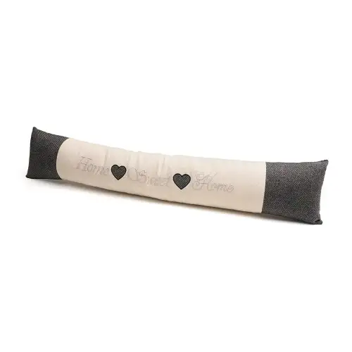 Home Sweet Home Embroidered Draught Excluder
