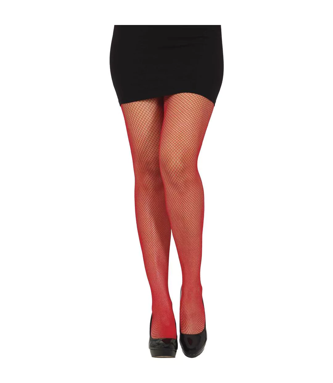 Womens/ladies Fish Nets Tights Red Fiestas Guirca