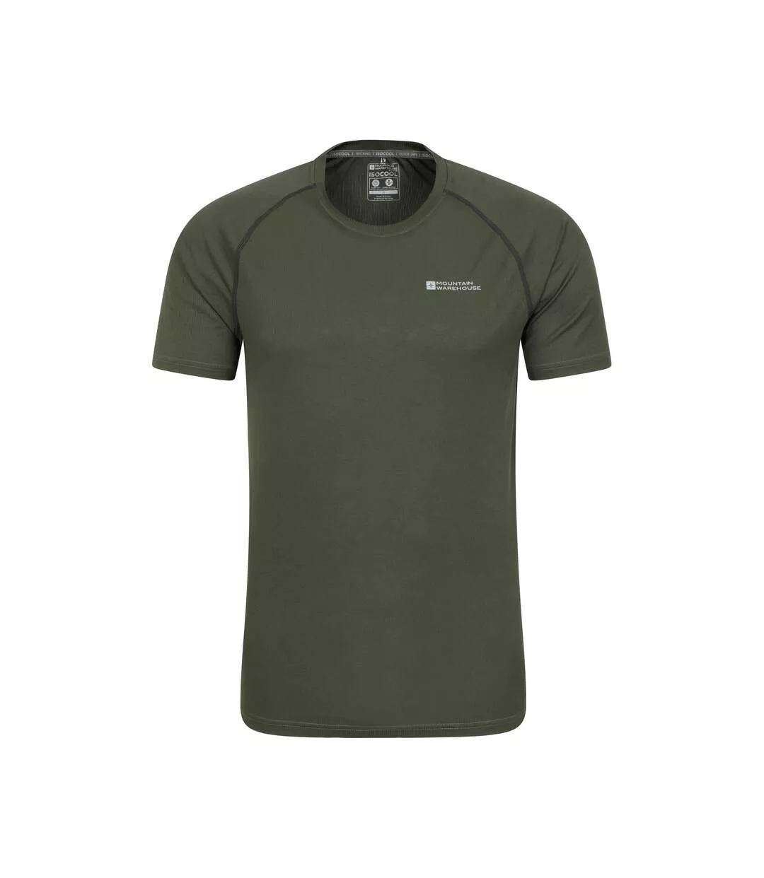 Mens Aero Ii Isocool T-shirt Dark Khaki Mountain Warehouse