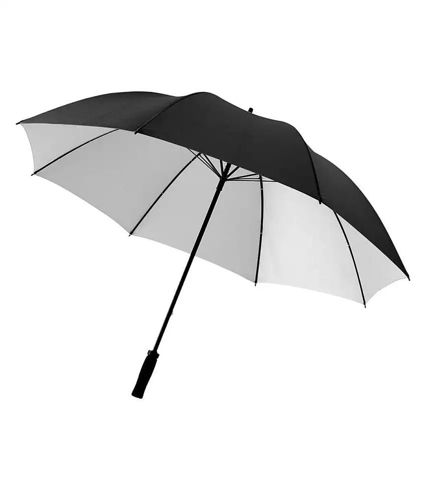 30in Yfke Storm Umbrella One Size Solid Black Silver Bullet
