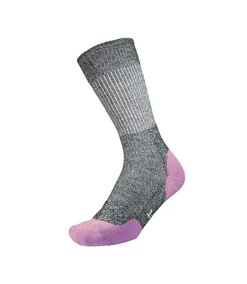 Womens/ladies Fusion Walk Socks Navy Mauve Marl 1000 Mile