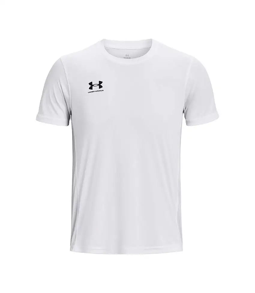 Mens Challenger Training T-shirt White Black Under Armour