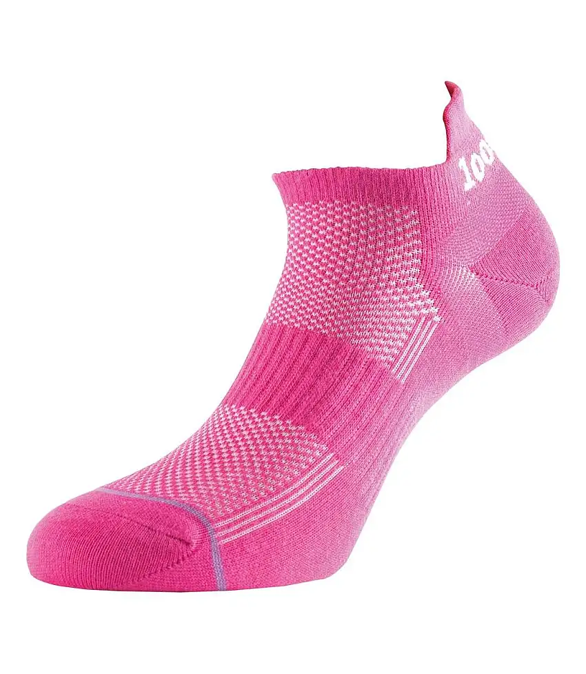Womens/ladies Ultimate Liner Socks Hot Pink 1000 Mile