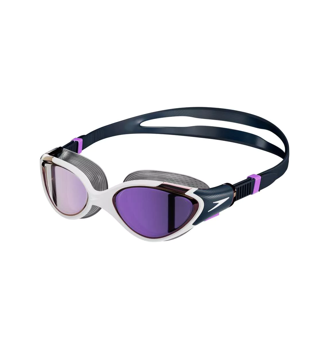 Womens/ladies 2.0 Mirror Biofuse Swimming Goggles Blue Purple Speedo