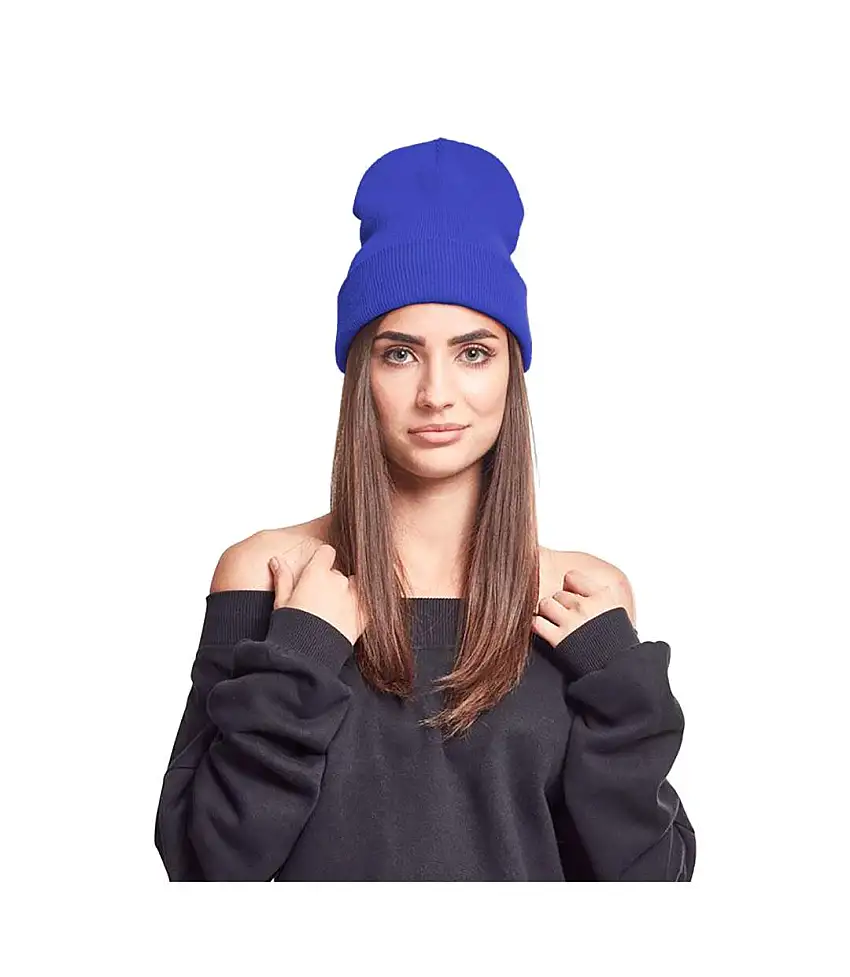 Yupoong Flexfit Unisex Heavyweight Long Beanie Winter Hat (Royal) - UTRW3290