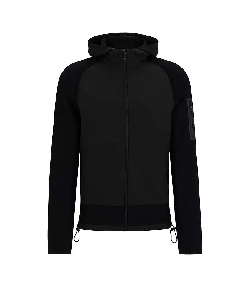 Mens Modak Full Zip Hoodie Black Boss