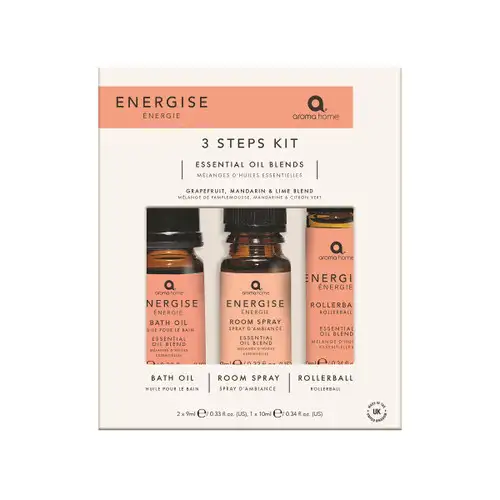 Energise Room Spray, Rollerball & Bath Oil Set