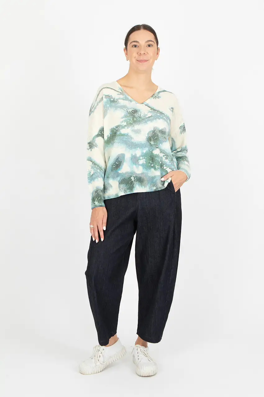 Estheme V Neck Ice Pullover