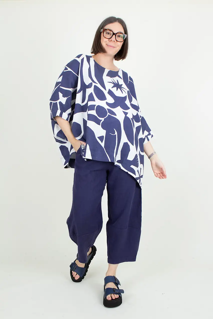 Estudio Viva Rosa Printed Top