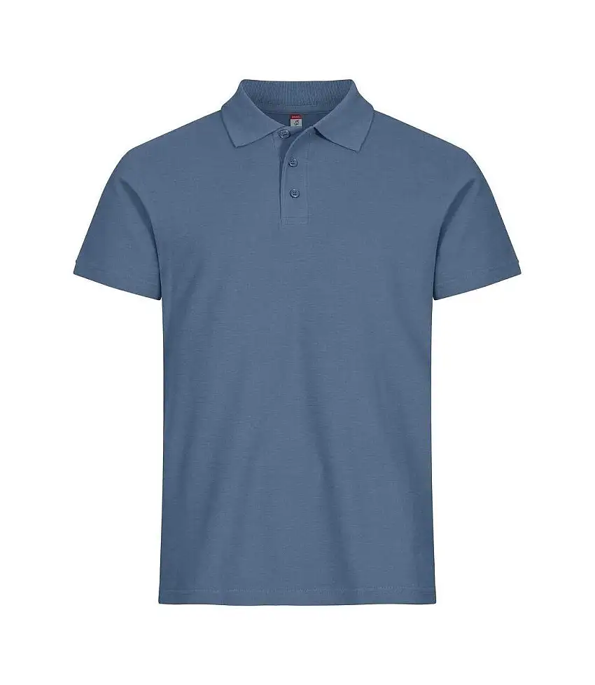 Mens Basic Polo Shirt Steel Blue Clique