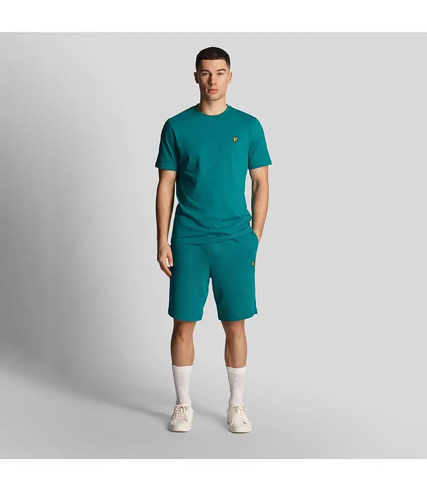 Mens Sweat Shorts Green Lyle & Scott