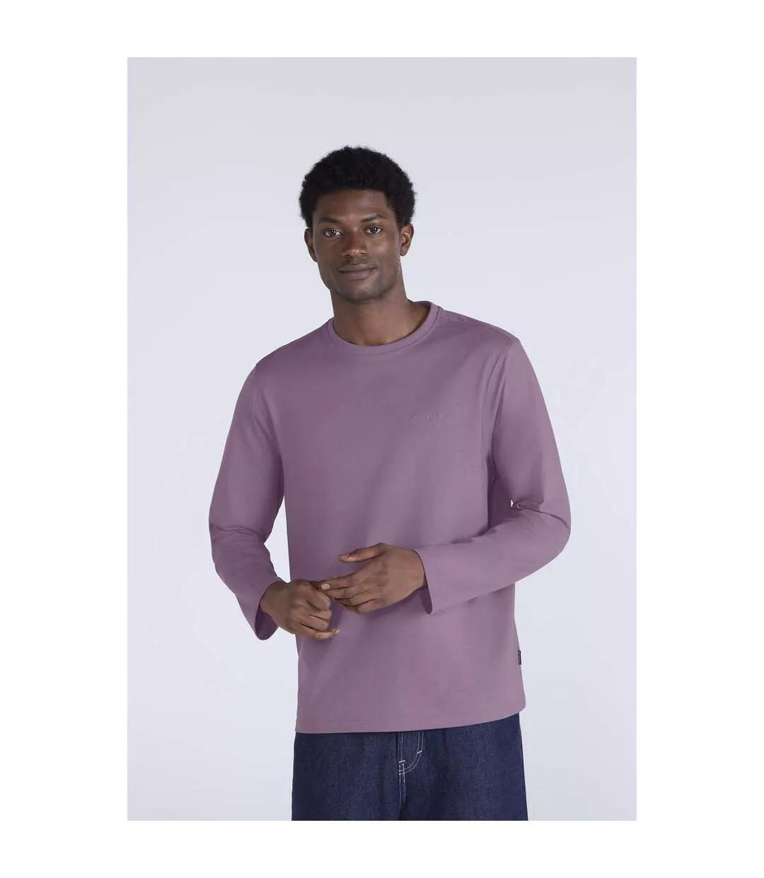 Mens Otis Long-sleeved T-shirt Purple Animal
