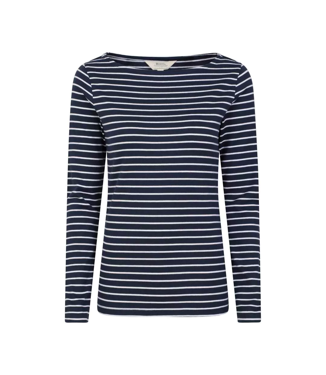 Womens/ladies St Ives Crew Neck Top Navy Mountain Warehouse