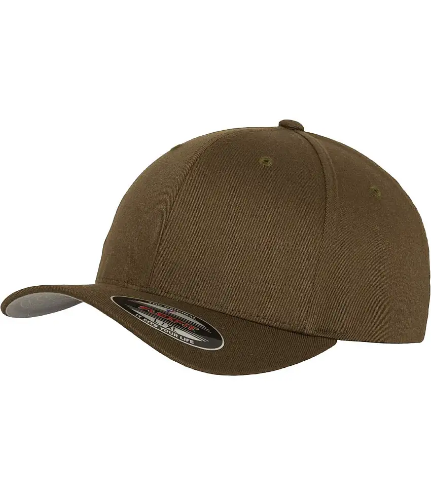 Yupoong Mens Flexfit Fitted Baseball Cap (Olive) - UTRW2889