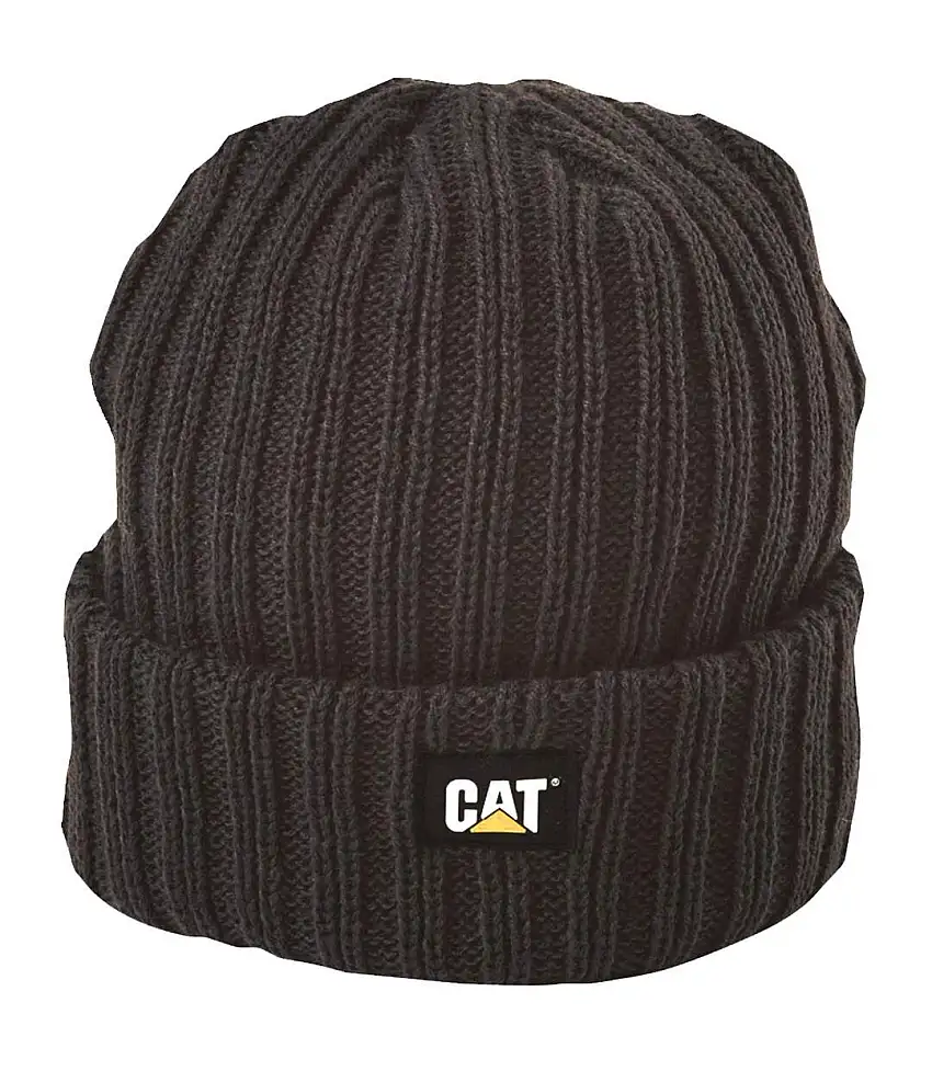 Caterpillar C443 Rib Watch Hat / Headwear (Black) - UTFS1097
