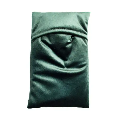 Emerald Green Plain Velvet 0.5L Mini Hot Water Bottle