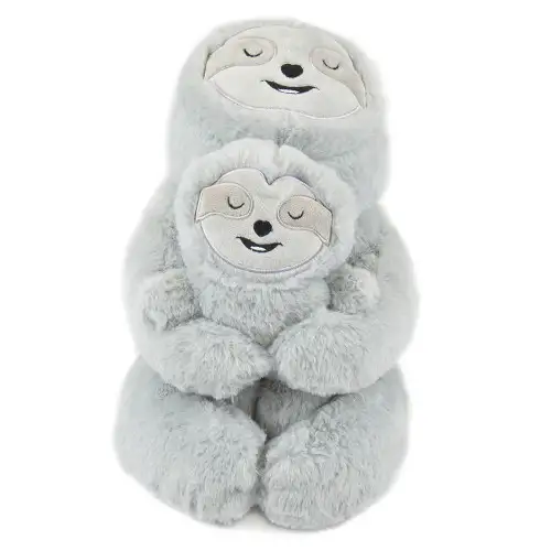 3D Mama & Baby Sloth Novelty Hot Water Bottle