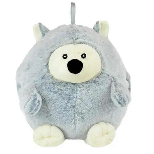 Grey Hedgehog Fluffy Handwarmer
