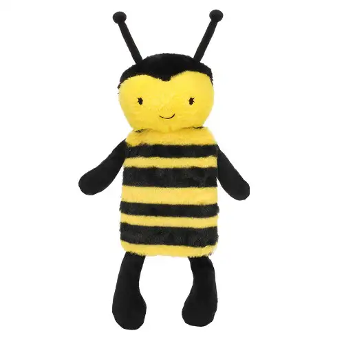 3D Novelty Bumble Bee Faux Fur Hot Water Bottle