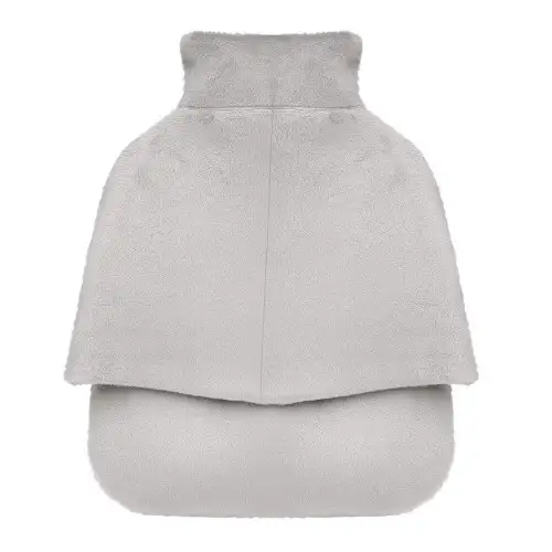 Silver Fleece 2L Hot Water Bottle Feet Warmer