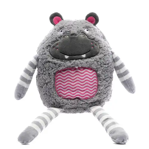 Hippo Hug a Snug Hottie Microwavable Toy