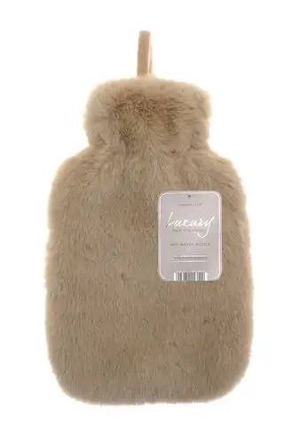 Oyster Luxury Faux Fur 2L Hot Water Bottle