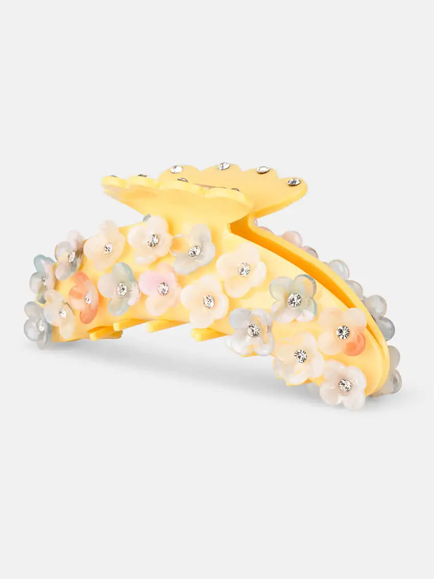 I Can Buy Myself Flowers Hairgrip - Light Yellow