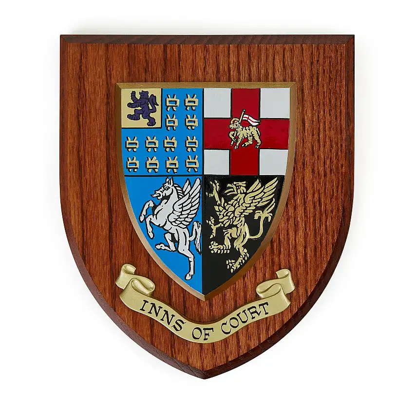 Inns of Court Hand Painted Wall Shield