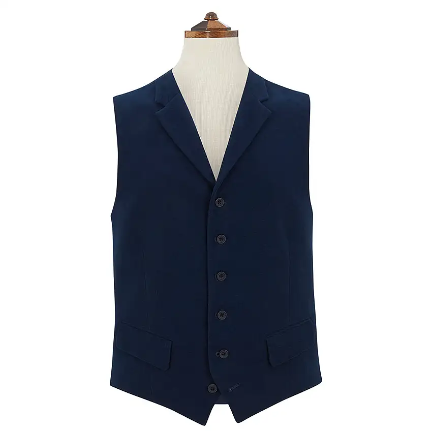 Hadley Navy Moleskin Waistcoat