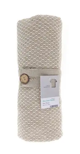 Ikon Ecru Recycled Fibre Throw 125x150cm