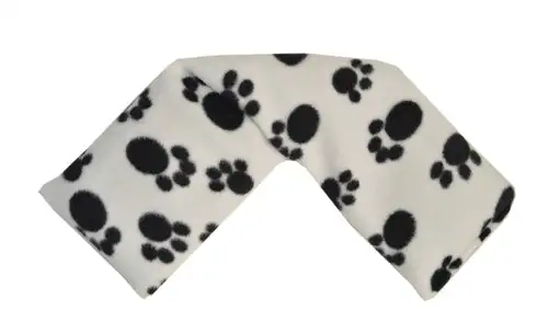 Paw Print Fleece Lavender Fleece Wheat Bag