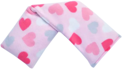 Pink Hearts Fleece Lavender Wheat Bag