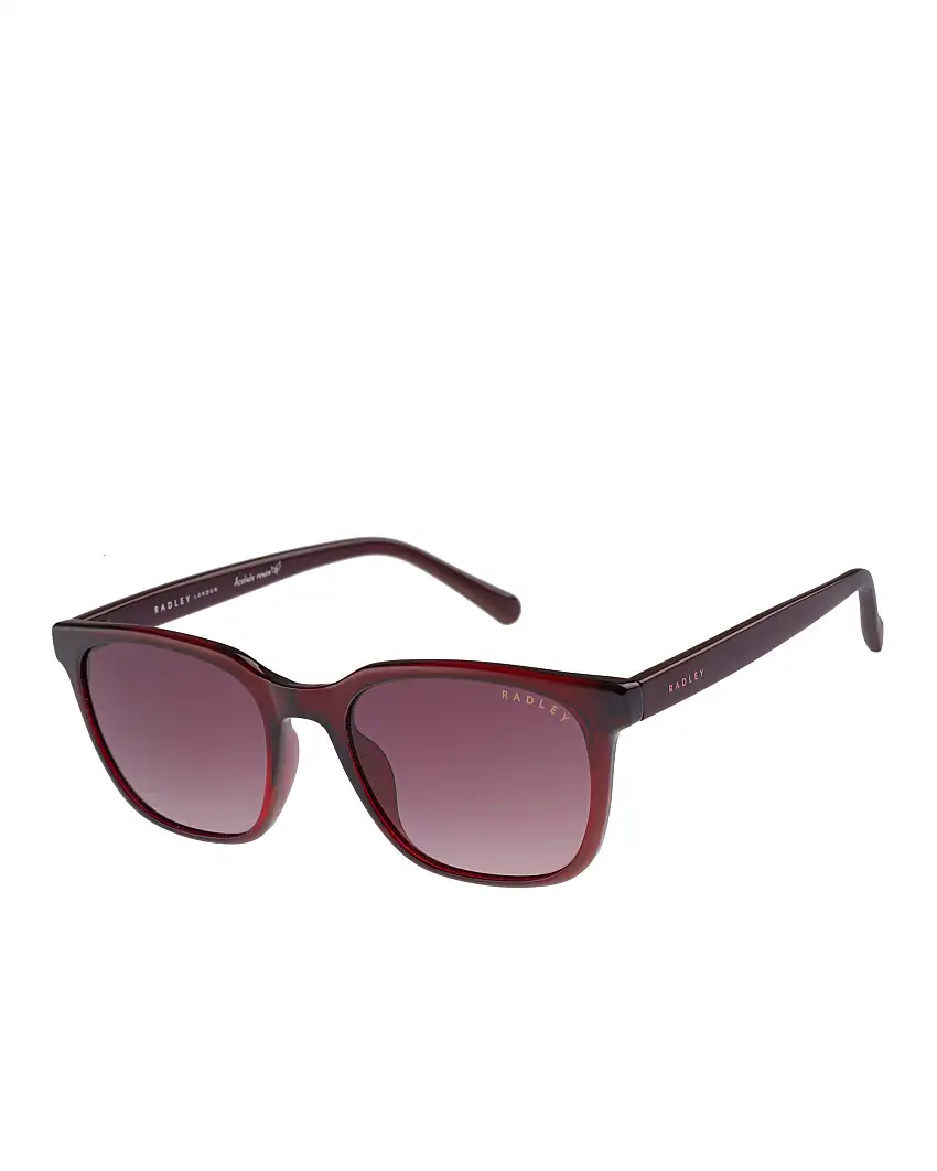 HILLGATE SQUARE EYED SUNGLASSES BURGUNDY
