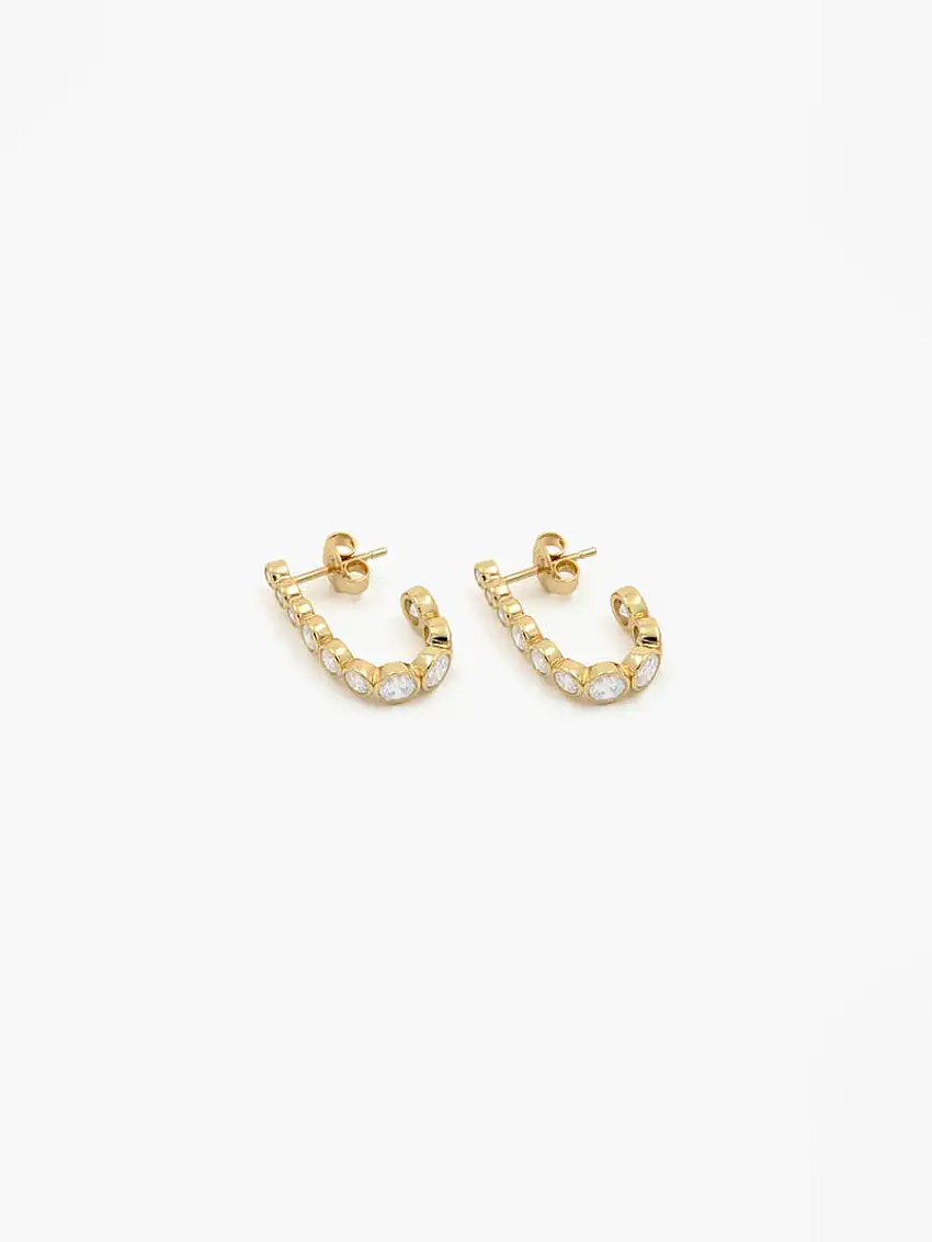 18k Gold Elegant Earrings - No. 12061