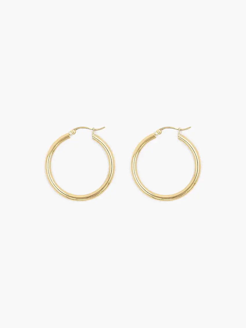 Classic Gold Hoops - No.12101