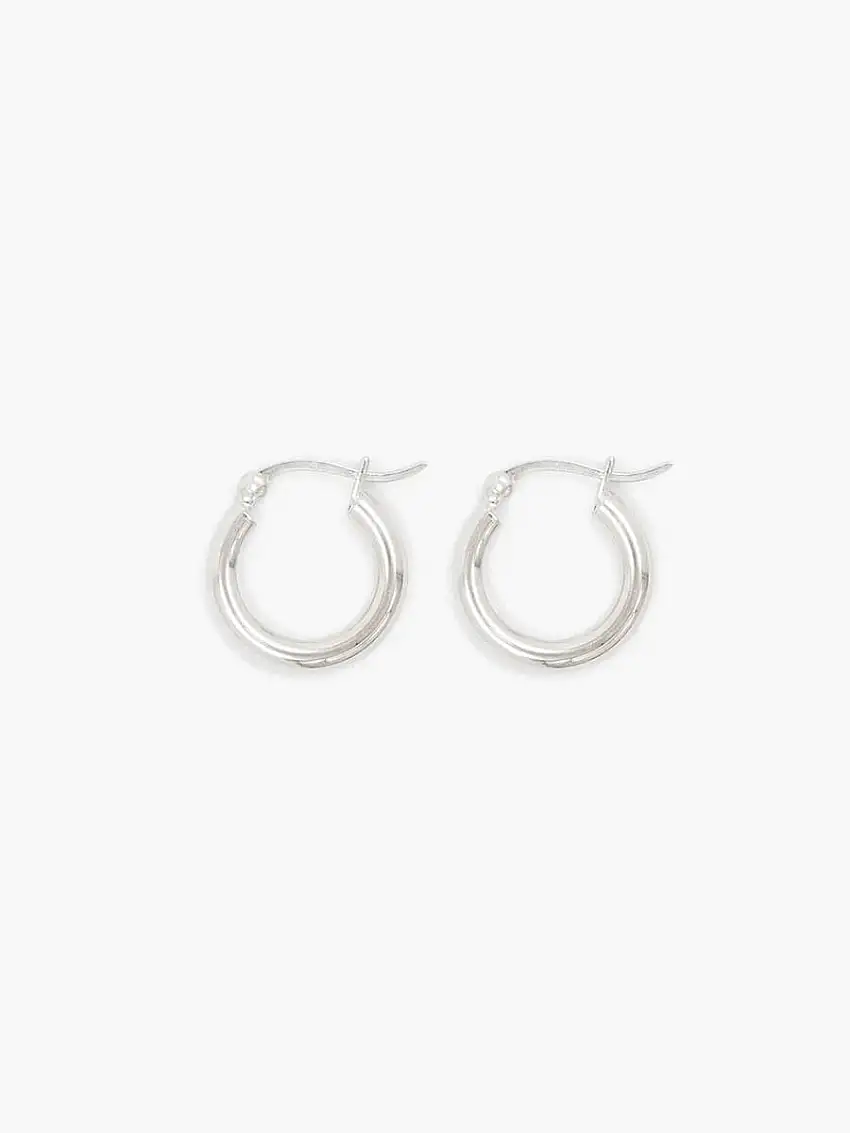 Classic Silver Small Hoops - No.12100