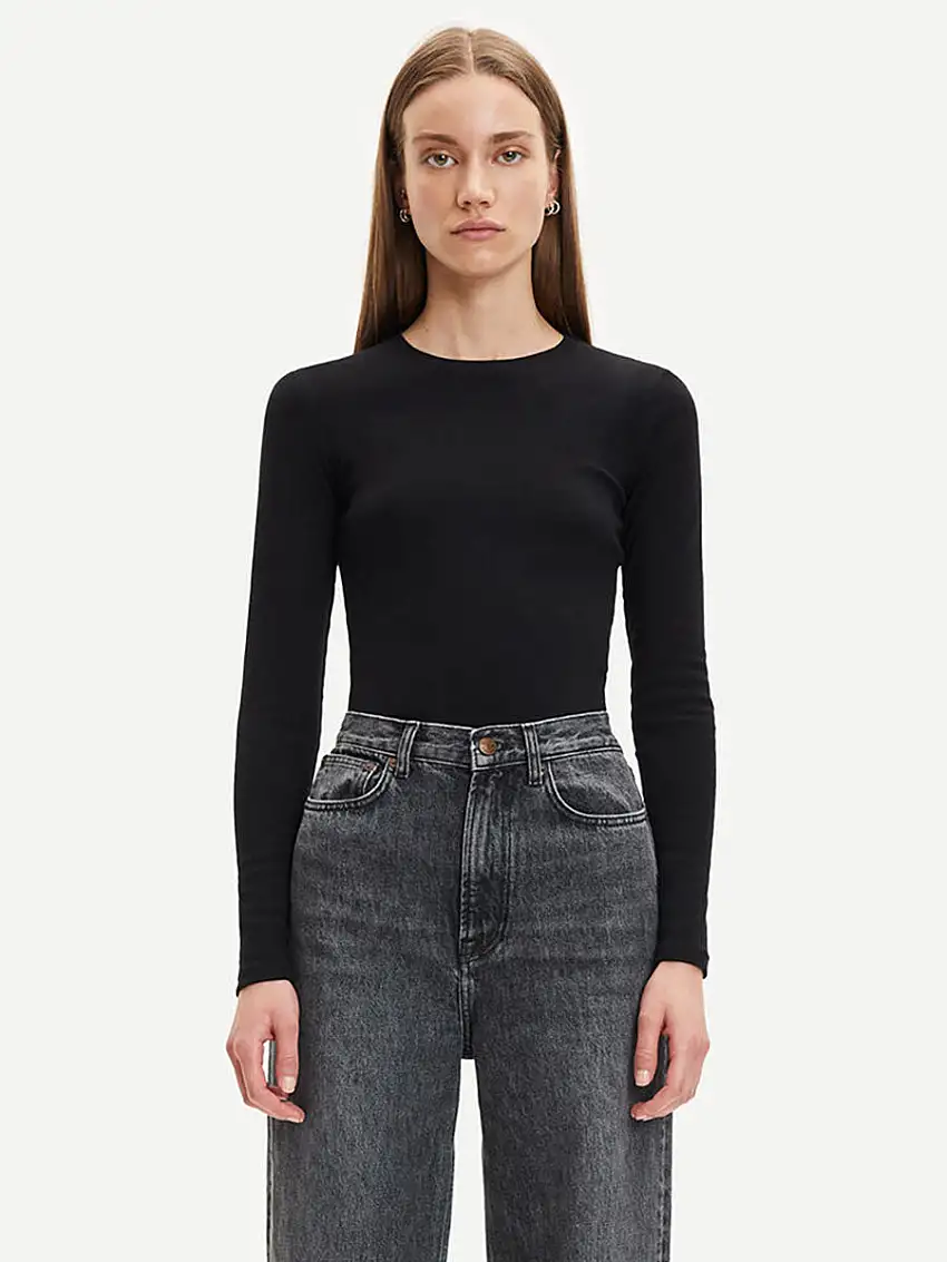 Alexa Long Sleeve Tee - Black