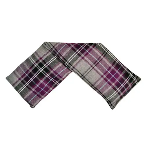 Plum Tartan Check Cotton Lavender Wheat Bag
