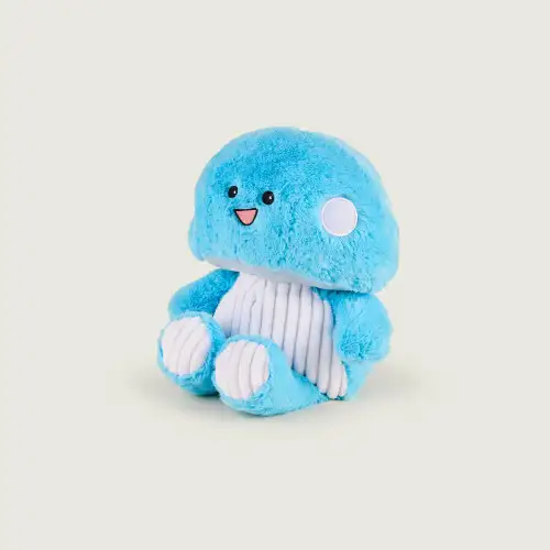 Cozy Plush Blue Mushroom Microwavable Toy