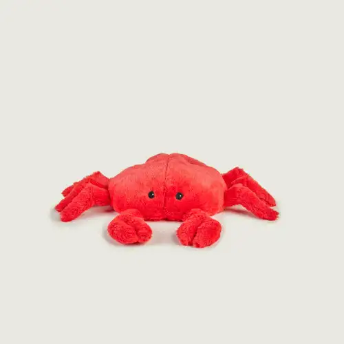Cozy Plush Crab Microwavable Toy