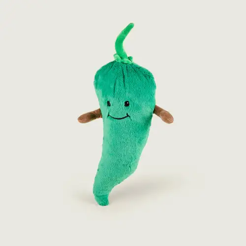Cozy Plush Green Chilli Microwavable Toy