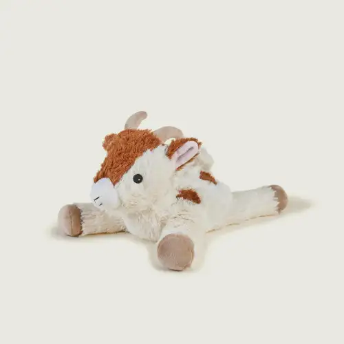 Cozy Plush Laying Goat Microwavable Toy