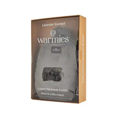 Warmies Steel Luxury Fur Microwavable Bottle
