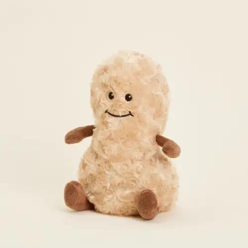 Cozy Plush Peanut Microwavable Toy