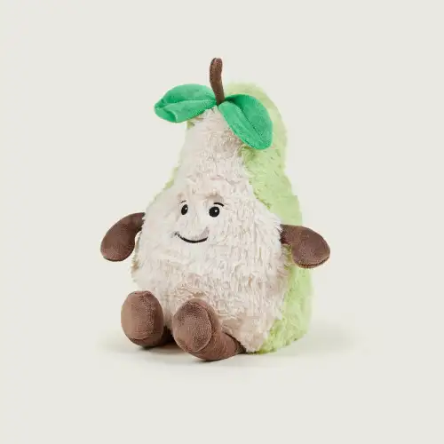 Cozy Plush Sliced Pear Microwavable Toy