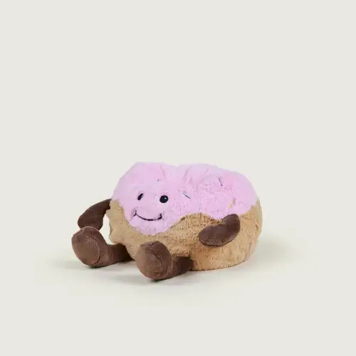 Cozy Plush Iced Donut Microwavable Toy