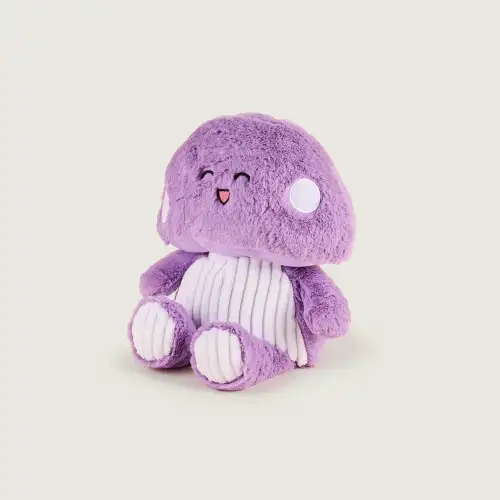 Cozy Plush Purple Mushroom Microwavable Toy