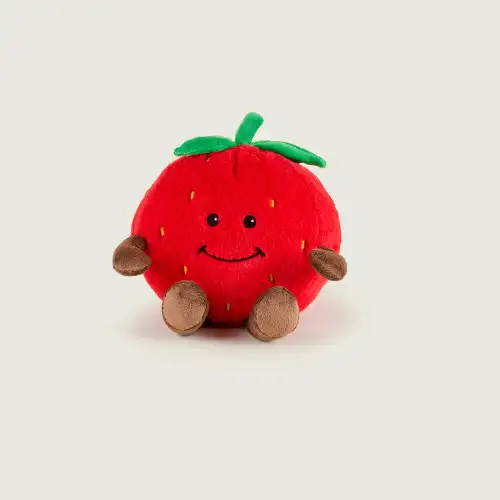 Cozy Plush Strawberry Microwavable Toy