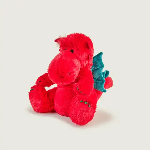 Cozy Red Dragon Plush Microwavable Toy